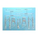 1/32 Heinkel He lll Landing Gear for Revell kits (white metal)