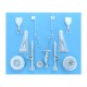1/32 P-51 Mustang Landing Gear for Trumpeter kits (white metal)