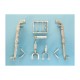 1/32 Messerschmitt Bf 109 Landing Gear for Revell kits (white metal)