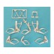 1/32 Gloster Meteor Landing Gear for HK Models (white metal)
