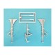 1/32 T-2 Buckeye Landing Gear for Special Hobby kits (white metal)
