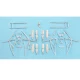 1/32 De Havilland Mosquito Landing Gear for Tamiya kits (white metal)