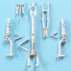 1/32 P-39 Airacobra Landing Gear for Kitty Hawk kits (white metal)