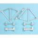 1/32 AEG G.IV Landing Gear for Wingnut Wings kits (white metal)
