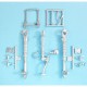 1/32 T-28B/D Trojan Landing Gear for Kitty Hawk kits (white metal)