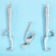 1/32 A6M5 Zero Landing Gear for Hasegawa kits (white metal)