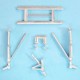 1/32 OS2U Kingfisher Landing Gear for Kitty Hawk kits (white metal)