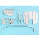 1/32 O-2A Skymaster Landing Gear & Nose Ballast for Roden kits (white metal)