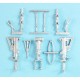 1/32 Northrop F-5E Tiger II Landing Gear for Kitty Hawk kits