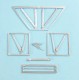 1/32 Nieuport XXIII Landing Gear & V-Main Struts for Copper State Models
