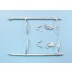 1/32 AH-1G Cobra Late Landing Gear for ICM kits (white metal)