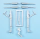 1/32 Hawker Typhoon Mk.1b Landing Gear and Cannons for Revell (white metal)