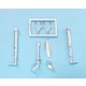 1/35 Messerschmitt Bf 109G-1 Landing Gear for Border Models (white metal)
