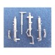 1/48 Me 262 A-la/U4 Landing Gear for Hobby Boss kits (white metal)