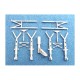 1/48 Savoia-Marchetti SM.79 Landing Gear for Trumpeter kits (white metal)