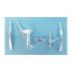 1/48 U-2 Spy Plane Landing Gear for Italeri/Testors kits (white metal)