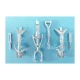 1/48 A-37 Dragonfly Landing Gear for Monogram/Revell/Encore kits (white metal)