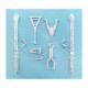 1/48 F-105 Landing Gear for Hobby Boss kits (white metal)