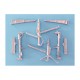 1/48 F-14 Tomcat Landing Gear for Hobby Boss kits (white metal)
