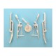 1/48 Tempest Mk.V Landing Gear for Eduard kits (white metal)