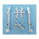 1/48 F8F Bearcat Landing Gear & Wing Hinges for Hobby Boss kits (white metal)