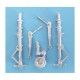 1/48 Fw 190 Landing Gear for Tamiya kits (white metal)
