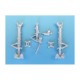 1/48 T-28B Trojan Landing Gear for Roden kits (white metal)