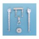 1/48 Bf 109 Landing Gear for Zvezda kits (white metal)