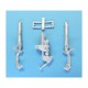 1/48 P-51 Mustang Landing Gear for Hasegawa kits (white metal)