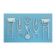 1/48 IL-2 Shturmovik Landing Gear for Tamiya kits (white metal)