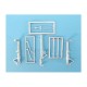 1/48 P-38 Landing Gear for Academy/Eduard kits(white metal)