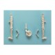 1/48 Spitfire Mk.XlV Landing Gear for Academy kits (white metal)