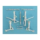 1/48 T-45 Goshawk Landing Gear for Kinetic kits (white metal)