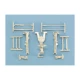 1/48 Sepecat Jaguar Landing Gear for Kitty Hawk kits (white metal)