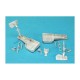 1/48 Supermarine Attacker Landing Gear for Trumpeter kits (white metal)