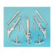 1/48 Mirage F.1 Landing Gear for Kitty Hawk kits (white metal)
