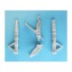 1/48 Vampire Landing Gear for Trumpeter kits (white metal)