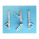 1/48 Vampire Landing Gear for Trumpeter kits (white metal)