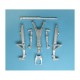 1/48 Kfir C2/C7 Landing Gear for Kinetic kits (white metal)