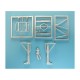 1/48 Bf 110 Landing Gear for Revell/Pro Modeler kits (white metal)