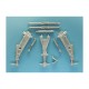1/48 Jas-39 A/C Landing Gear for Kitty Hawk kits (white metal)