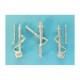 1/48 F-80 Shooting Star Landing Gear for Hobby Boss kits (white metal)
