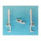 1/48 Mitsubishi A6N Zero Landing Gear for Hasegawa kits (white metal)