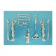 1/48 A-6 Intruder Landing Gear for Hobby Boss kits (white metal)