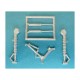 1/48 Lavochkin LA-5 Landing Gear for Zvezda/Eduard kits (white metal)