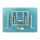 1/48 Sukhoi Su-2 Landing Gear for Zvezda kits (white metal)