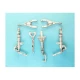 1/48 YF-23 Landing Gear for Hobby Boss kits (white metal)