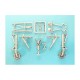 1/48 F-101 Voodoo Landing Gear for Kitty Hawk kits (white metal)