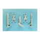 1/48 BAC Jet Provost F.5/167 Strikemaster Landing Gear for Flymodel kits (white metal)