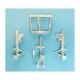 1/48 F9F/F-9 Cougar Landing Gear for Kitty Hawk kits (white metal)